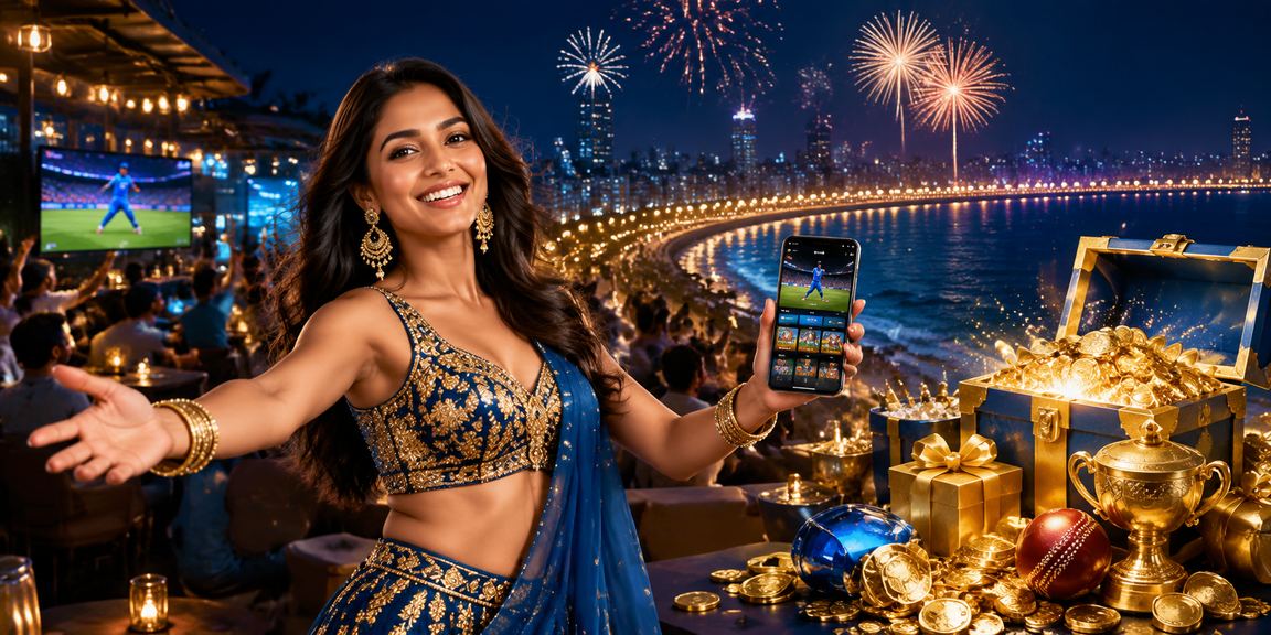 Mumbai Marine Drive cricket betting scene at night